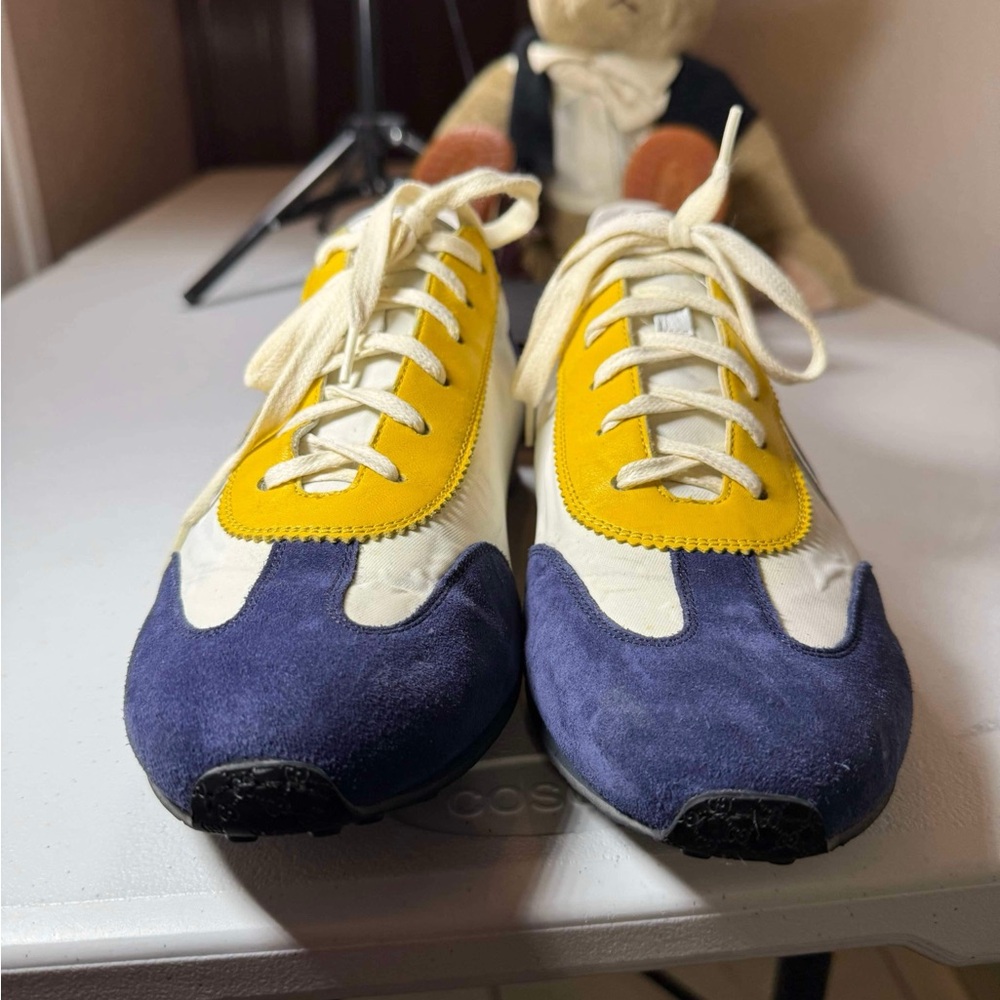 Gucci Interlocking G Logo Leather Sneakers White Sneakers Shoes Sz 11.5 No box - Picture 10 of 12